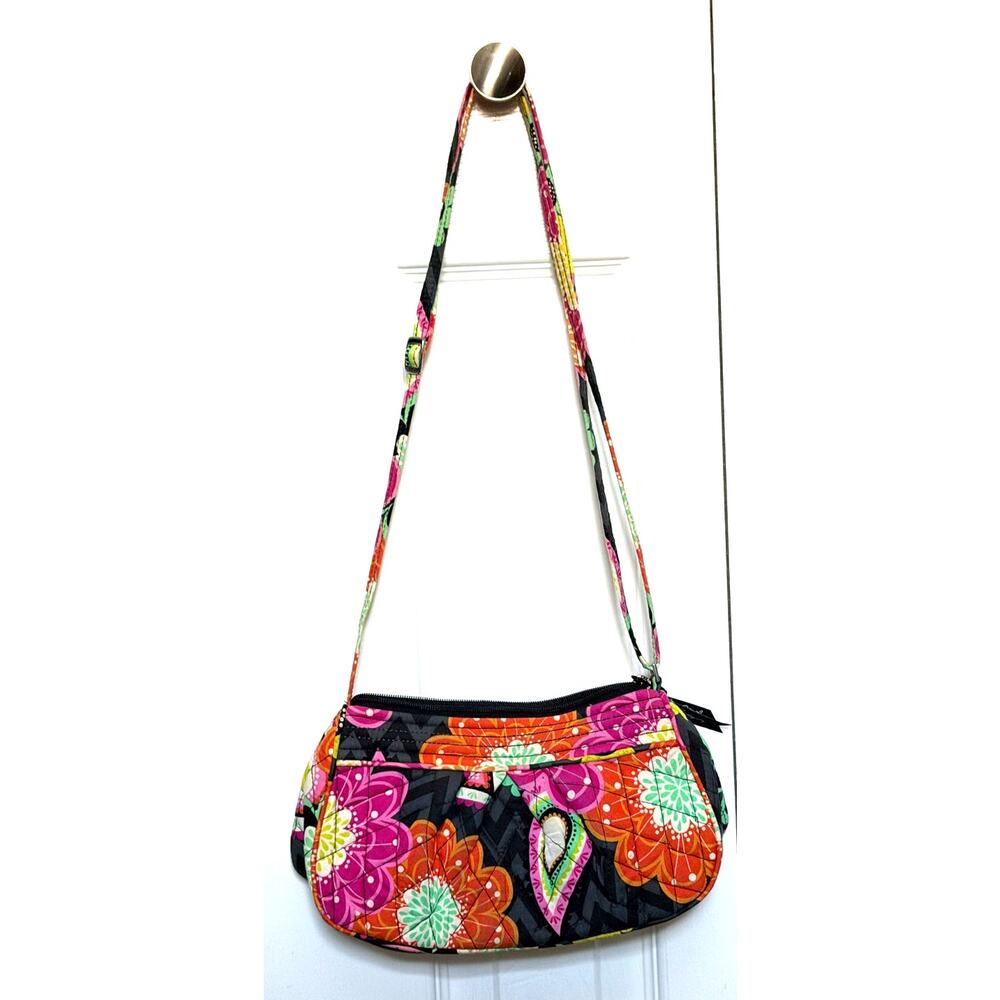 Vera Bradley Floral Frannie Cross Body Small Purse
